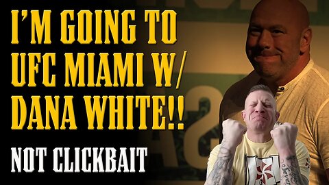DANA WHITE IS BRINGING ME TO UFC MIAMI!!! (Personal Guest of JORGE MASVIDAL) Not Clickbait...