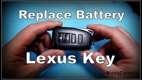 How to Replace Battery in Lexus Key Fob