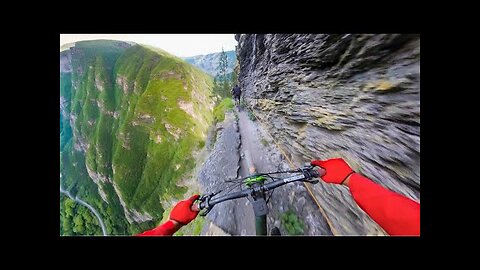 RISKIEST Mountain Bike Ride of My Life 1000ft Drop