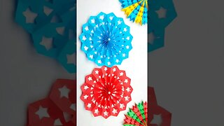 Make a Beautiful 3D Christmas Snowflakes in 1 Minute🎄❄😍 #diy #crafts #snowflakes