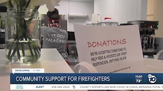 Community support for firefighters