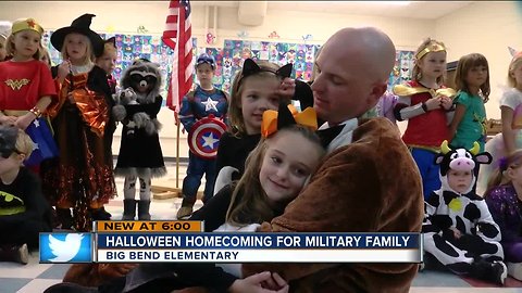 Military dad surprises daughters in emotional homecoming reunion