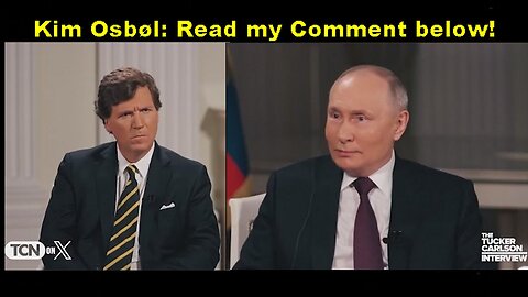 Greg Reese: Psyop Tucker Carlson & WEF 'Young Global Leader' Vladimir Putin 'Interview'!