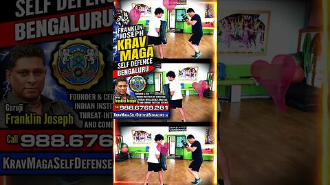 Self Defense Bengaluru (Krav Maga) by Franklin Joseph for all Men Women Kids Teens #Shorts #KravMaga