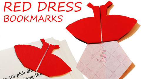 Creative DIY dress-inspired bookmark