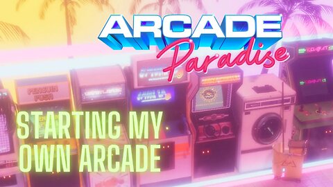 Arcade Paradise Cleaning Drawers and Playing Games