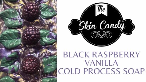 Cold Process Soap making - Black Raspberry Vanilla