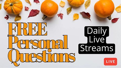 FREE Live Tarot- 1 Question -Subscribers Only