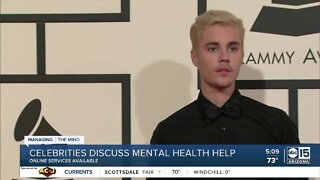 Celebrities discuss mental health help