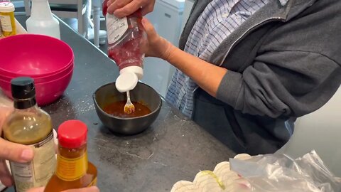 Making solar oven meat loaf