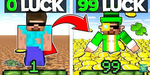 Minecraft but my XP = LUCK ( NO COPYRIGHT VIDEO )