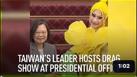 Taiwan leader hosts drag show at presidential office