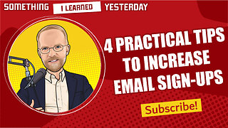 4 tips for your email sign-up page and process