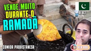 PRATO TÍPICO do RAMADÃ! VOCÊ COMERIA? Reagindo a COMIDAS DE RUA do PAQUISTÃO | Veja Aqui Reacts