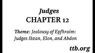 Judges Chapter 12 (Bible Study)