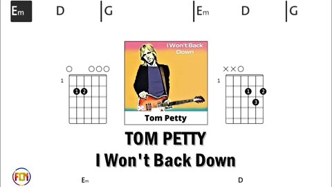 TOM PETTY I Won't Back Down - Guitar Chords & Lyrics HD