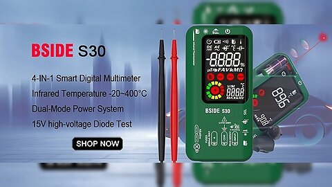 Smart True Rechargeable Digital Multimeter Infrared Temperature Tester