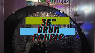 Trying out a 36" drum fan to cool some rigs. Does it work?