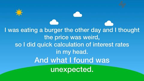 Burger price inflation - Quick maths trick - questionable inflation rates