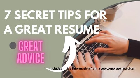 7 Tips For A Great Resume | Best Resume Writing Tips (Bob Nevin) FULL
