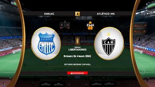 Libertadores 2022 - Emelec x Atlético MG | Oitavas de finais (IDA) | FIFA 22 SIMULAÇÃO