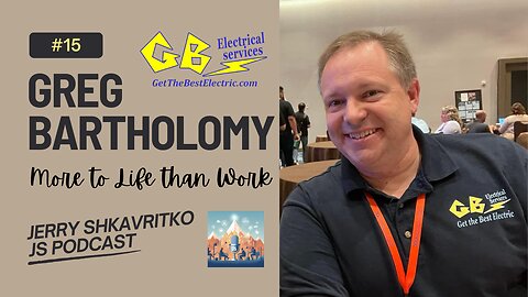 015 Greg Bartholomy - There's more to Life than Work