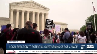 Local reaction to potential overturning of Roe V. Wade