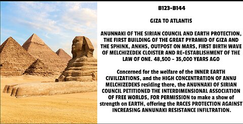 ANUNNAKI OF THE SIRIAN COUNCIL AND EARTH PROTECTION, THE FIRST BUILDING OF THE GREAT PYRAMID OF GIZA