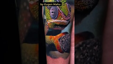 Stunning Tattoo by Eugen Mahu #shorts #tattoos #inked #youtubeshorts