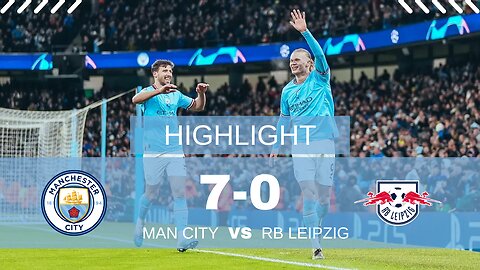 Man City Demolishes RB Leipzig with a 7-0 Victory in Champions League Clash