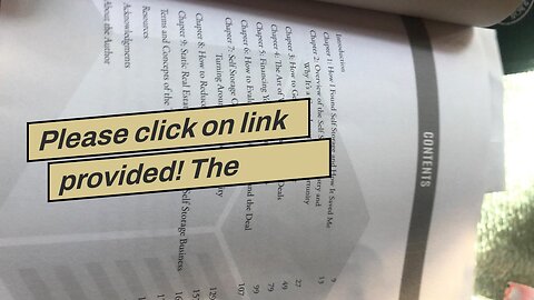 Please click on link provided! The Investors Guide to Growing Wealth in Self Storage: The Step-...