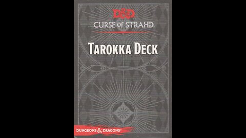 D&D Curse of Strahd Tarokka Deck (2017, WOTC / Gale Force Nine) -- What's Inside