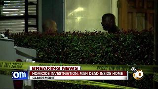 Homicide investigation: man dead inside home