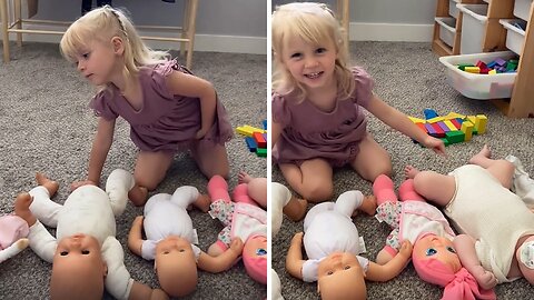 Adorable Big Sister Gives The Cutest Answer To Which Baby She's Choosing