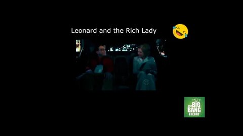 The Big Bang Theory- Leonard and the Rich Lady!! #sitcom #shorts #youtubeshorts