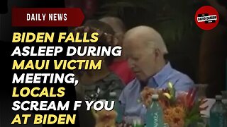 Biden Falls Asleep During Maui Victim Meeting, Locals Scream F You At Biden