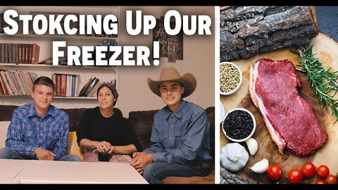 Stocking Up Our Freezer For The Fall!/ Free Meat/ Bulk Food Stocking up/ Being Prepared | EP 60