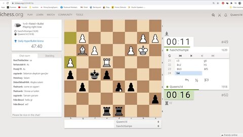30 sec chess 44 out of 354 players