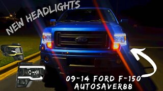 New headlights for the [BR]OVERLANDER. F-150 headlight upgrade from AUTOSAVER88 + h13 conversion
