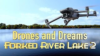 Hidden Gem Revealed: A Drone's Perspective on Forked River Lake #2 🏞️✈️ 4K