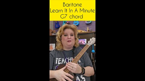 Learn It In A Minute: Baritone ukulele G7 chord #ukulele #uke #learnukulele #baritone