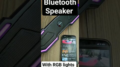 Stylish Bluetooth Speaker With RGB lights