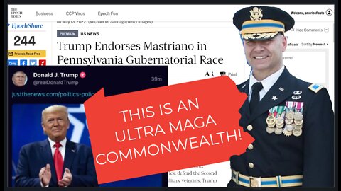 Trump Endorses DOUG MASTRIANO For PA Governor's Race, The BASED State Senator Gets Promoted!