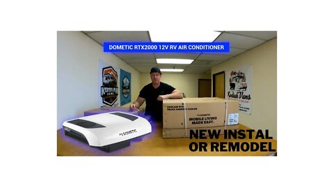 Dometic RTX 2000 Camper Van 12 Volt AC Unit Unboxing and full Installation instructions.