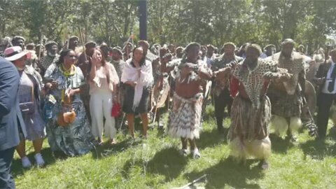 Zulu Throne: Celebrations outside court