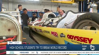 High school students try to break world record