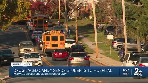 Drug laced candy sends four Parkville Middle School students to the hospital