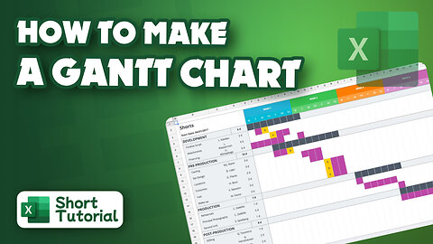 How to make a Gantt chart in Excel