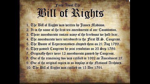 The Bill of Rights: A Refresher