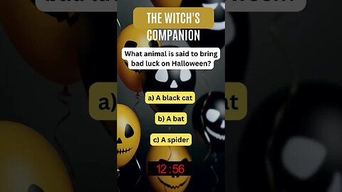 Spooky Halloween Quiz Challenge 🎃 Can You Solve It? The Witch's Companion #Shorts